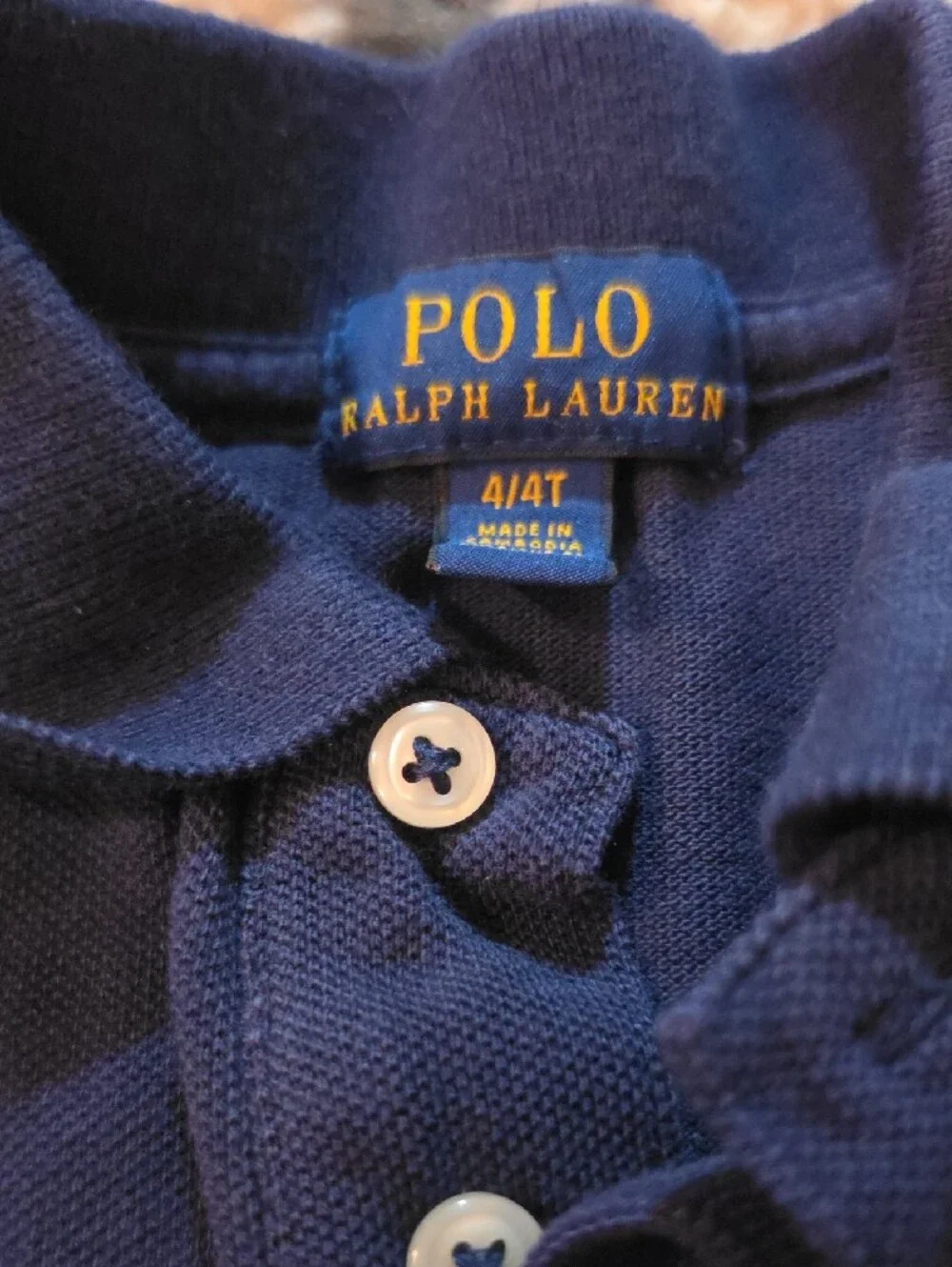Ralph Lauren Kids Navy Polo with Red Pony